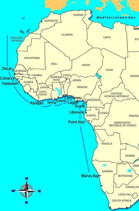 west africa ports